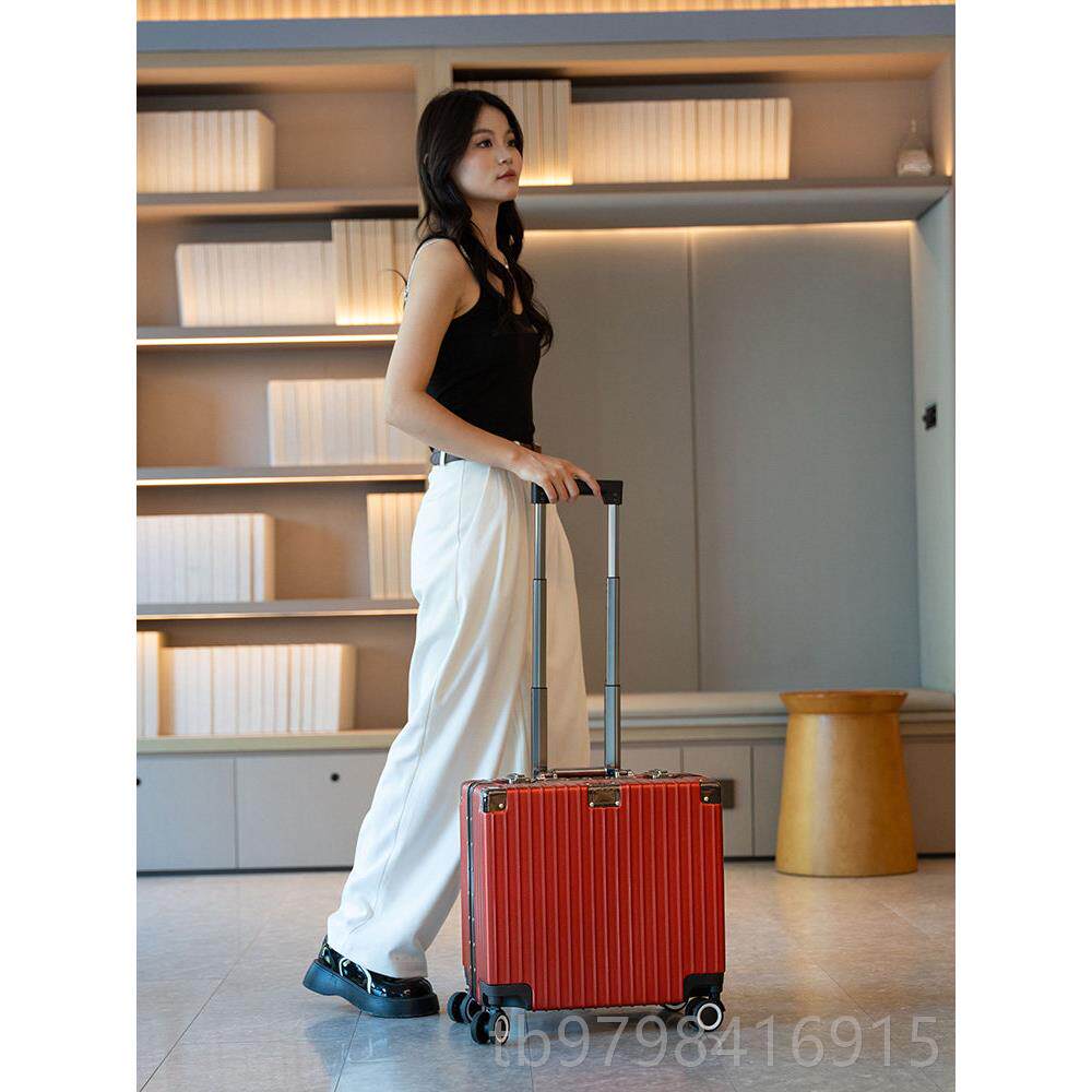 正品形登机李箱拉20寸方可以带上飞机横版小型女行短途密码杆18万