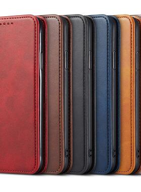 适用于谷歌Pixel9手机保护壳翻盖pixel8a 7pro保护套6A 5xl男女款4a 4xl 3a xl全包防摔插卡磁吸