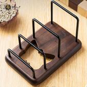 Bill.F实木锅盖架厨房菜板放置架台面置物架沥水架家用案板收纳层