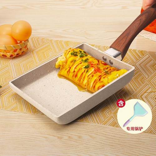 玉子烧厚蛋烧方形不沾锅不沾日式麦饭石早餐锅煎蛋家用煎锅平底锅