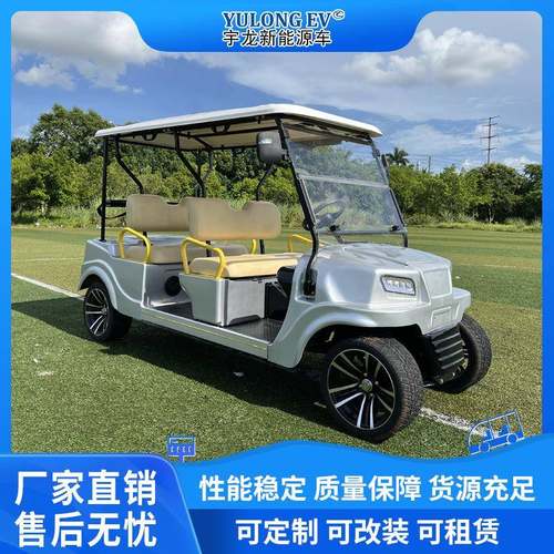 高尔夫球车观光车四轮电动4座沙滩捡球车度假村民宿