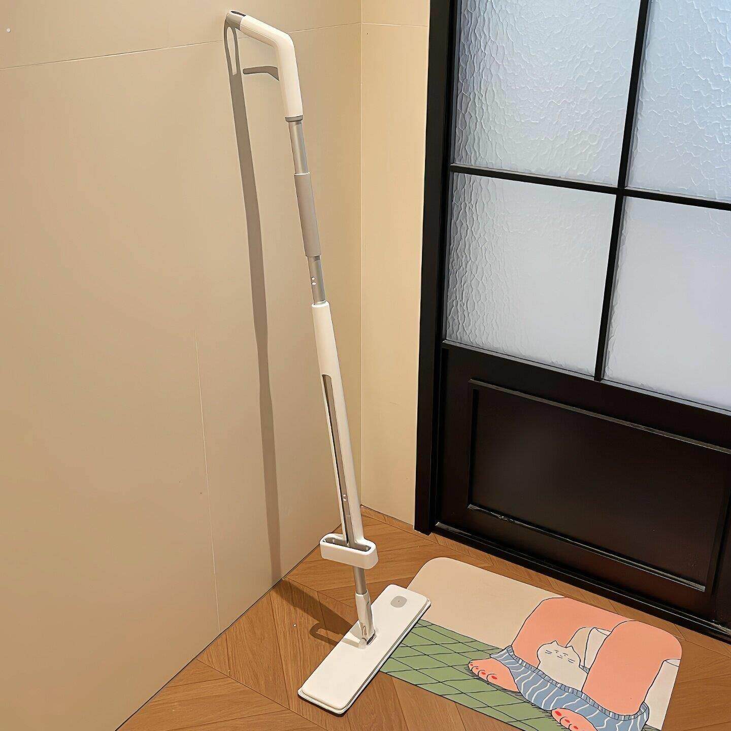平板拖把家用干湿两用免手洗夹布强力吸水懒人地板清洁打扫工具