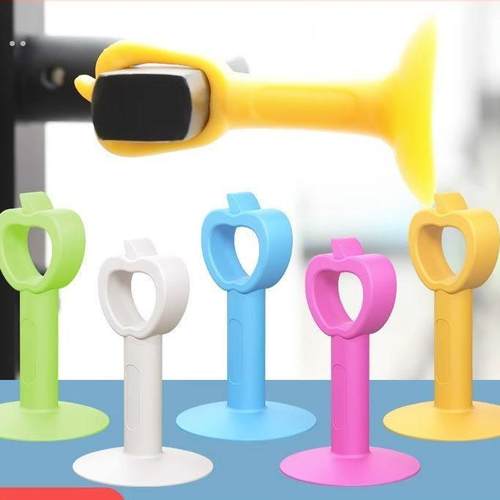 门吸免打孔新款门挡器卫生间门把手防撞垫塑料硅胶门碰厕所墙吸贴