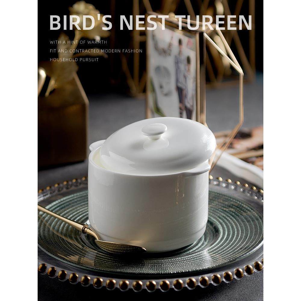 1升骨质瓷燕窝炖盅 宝宝婴儿辅食专用锅家用BB煲汤隔水炖带盖煮粥,厨房/烹饪用具,炖锅/炖煲/汤煲,淘宝优惠券,粉丝福利购,淘宝优惠卷