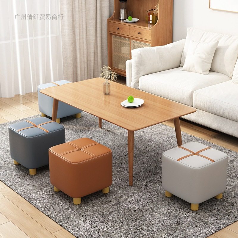 轻奢科技布小凳子客厅沙发凳家用换鞋凳门口矮凳成人坐墩简易方凳,家庭/个人清洁工具,厨卫防水贴/条,淘宝优惠券,粉丝福利购,淘宝优惠卷