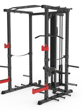 综合深蹲架多功能健身器材举重卧推架杠铃架龙门架健身房自由框式