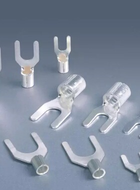 接线端头紫铜焊口UT10-6叉型冷压端子10平方6个大螺丝孔