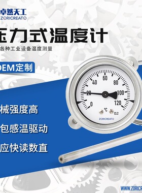 压力式温度计电接点不锈钢wtz-288温度测量恒温控制工业生产用
