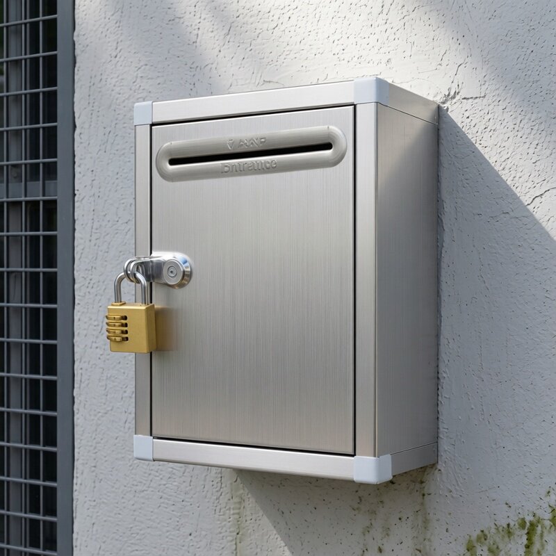 不锈钢外挂锁意见箱举报箱巡察信箱投诉壁挂墙室外象鼻特大号明锁