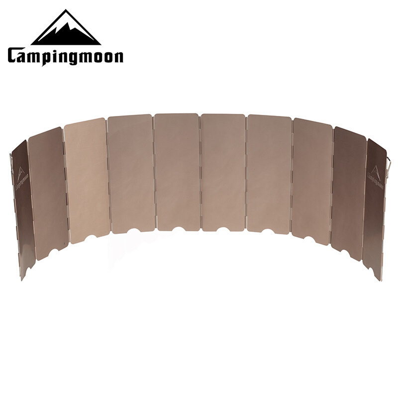 柯曼YD-8/10户外野营炉头防风板小号8片大号10片古铜氧化挡风板