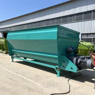养牛场立式 TMR牧草混合拌草机 饲料混合机双轴草料搅拌机7立方卧式