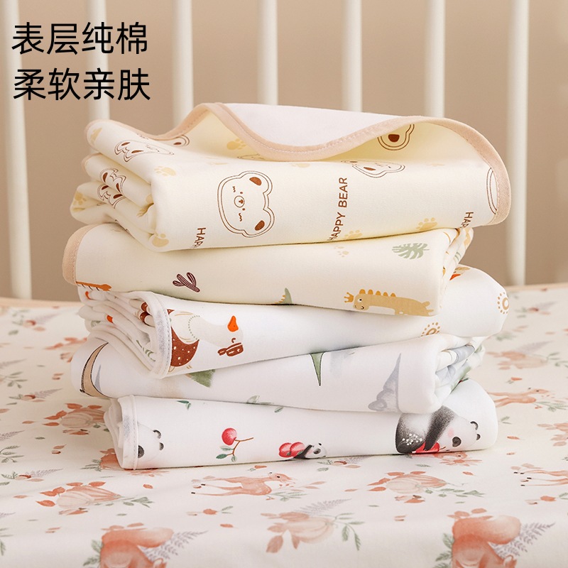 婴儿隔尿垫可洗纯棉a类防水透气