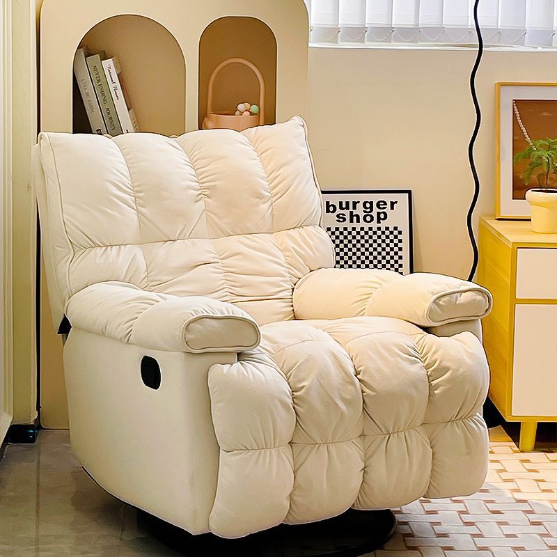 多功能单人沙发椅奶油可