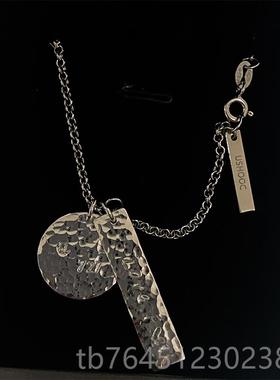 高档鱼说 情项链9忆25纯 银原创设计记星球侣刻字字母送女友生日