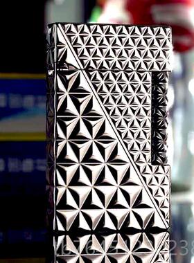 高档法g国hrse正品男朗声打火机定制防风充o复气古超薄个性纯黄铜