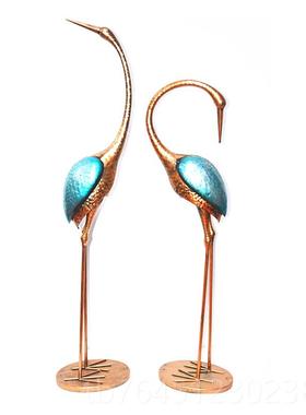 高档铁艺仙鹤园艺件 庭院墅花家园杂货居装饰店铺摆 橱窗美别陈摆