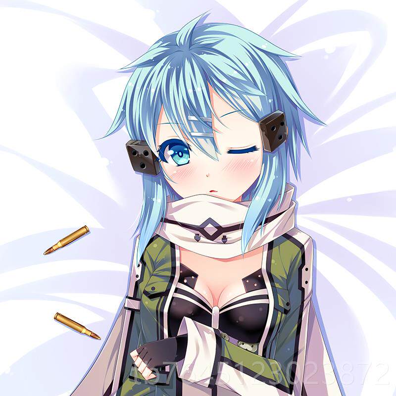 高档娜尚萌原创 刀剑神域人II 朝田诗乃优纪周桐亚丝等身抱枕长条