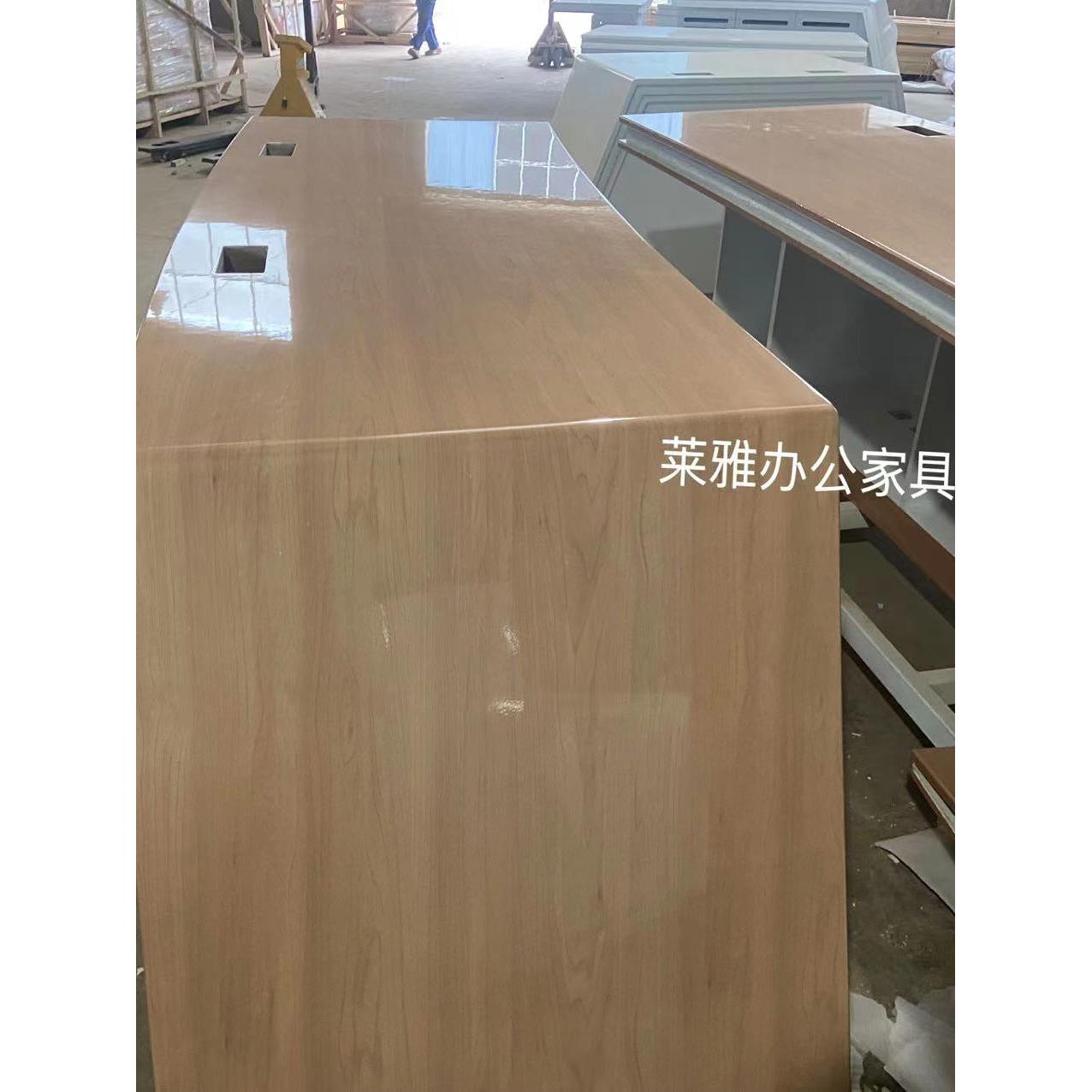 定制木纹烤漆操作台简约现代监控台指挥中心调度台主席台办公桌子