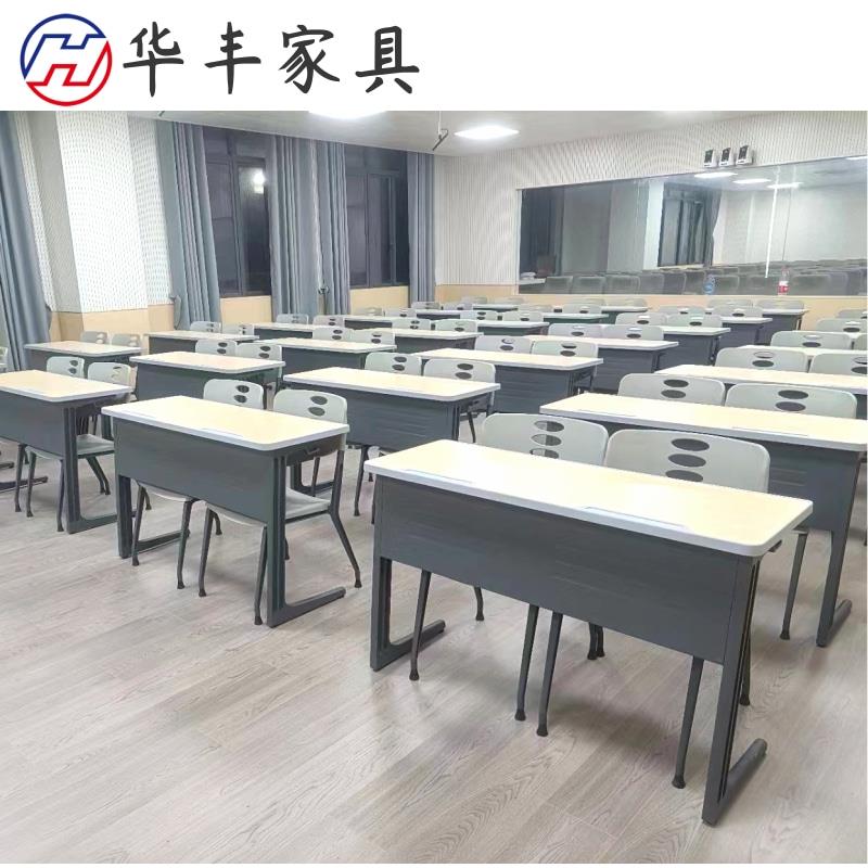 厂家直销铝合金大学教室双人课桌椅可定制abs材质经久耐用可控标