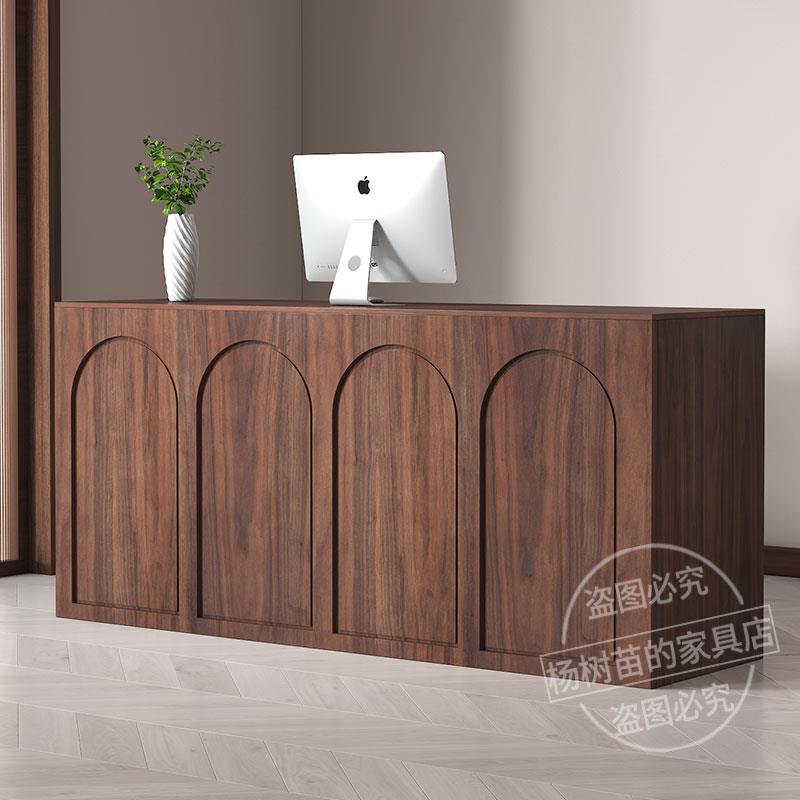 收银台简约现代服装店商用吧台公司前台接待便利店咖啡店柜台桌子