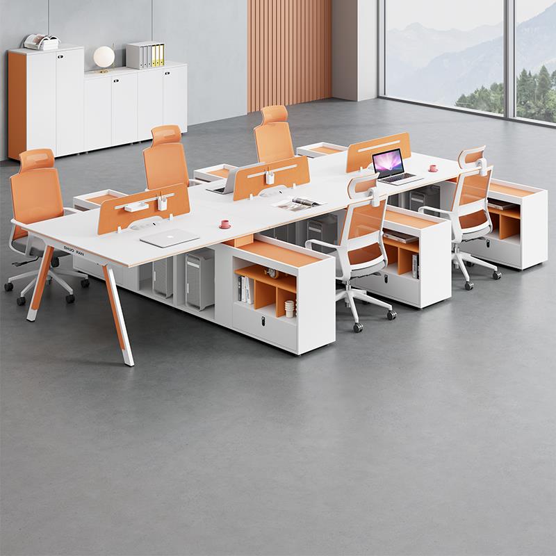 办公桌员工位桌椅组合员工屏风办公桌财务2人位职员办公室桌子4人