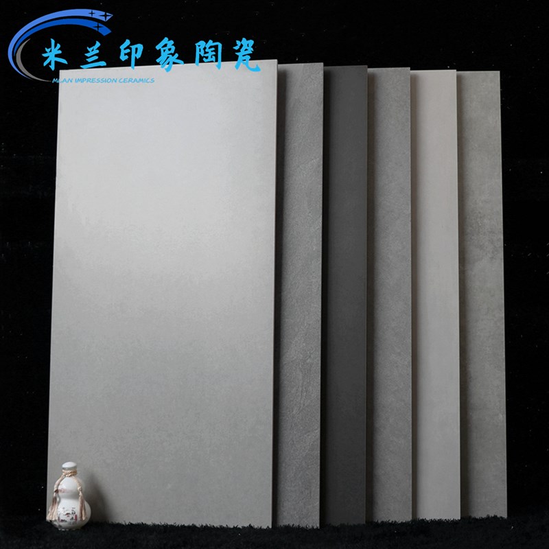 灰色水泥砖600X1200仿大理石客厅微水泥瓷砖餐厅防滑地板砖仿古砖