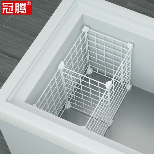 冰柜冰箱分隔栏隔板篮子筐放雪糕挂篮内置分类神器网格隔断分格网