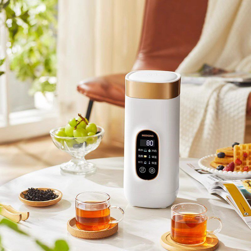 摩动烧水杯便携式烧水壶小型恒温壶电热水杯加热保温杯充电电源线