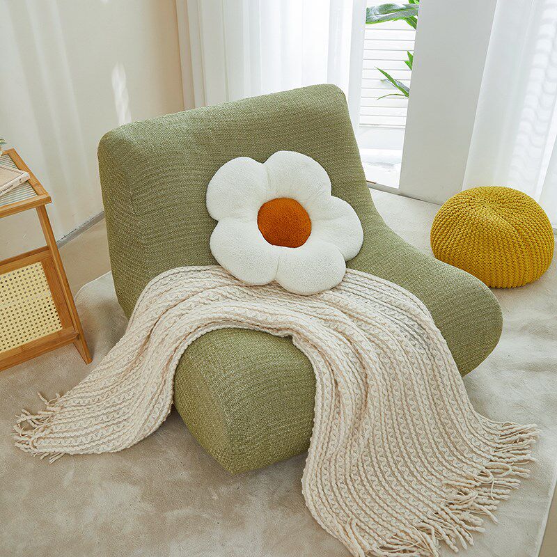 懒人毛毛虫沙发套罩四季通用仿麻全包卍能套单人防猫抓沙发保护罩