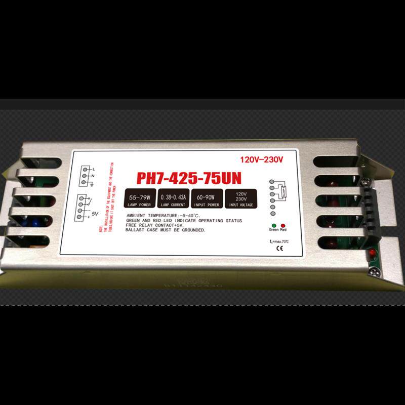 电子镇流器 PH7-425-75UN 水处理紫外线灯用镇流器75W 120V-230V