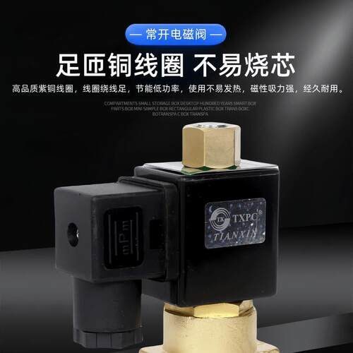 常开电磁阀水阀气阀2WT025-08控制阀开关阀2分电磁阀AC220V DC24V