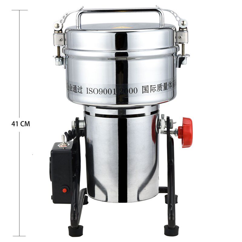 2000g华溪中药粉碎机家用商用小型大容量打粉机纯铜电机全不锈钢