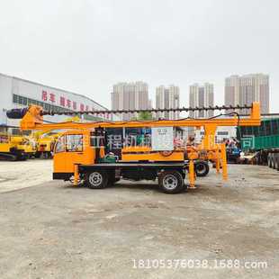 动力头钻速快 开春建房车载式 打桩机 乡村别墅基础桩钻眼车 30KW