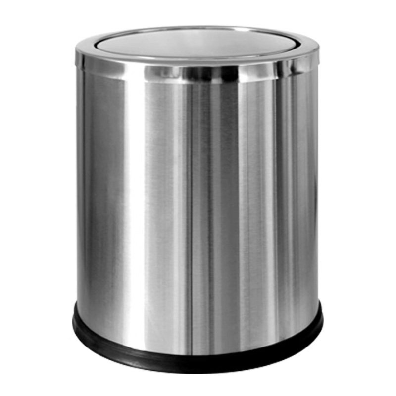 安蒂尚不锈钢翻盖垃圾桶 直径25cm高30cm 个