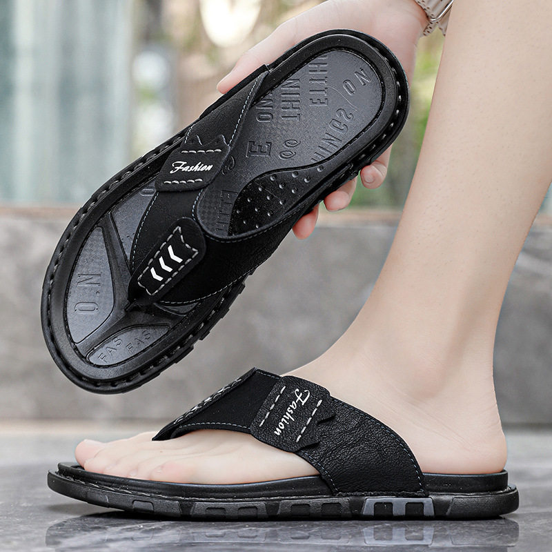 人字拖鞋男夏季外穿软底夹脚防滑凉鞋男士耐磨沙滩凉拖,流行男鞋,人字拖,淘宝优惠券,粉丝福利购,淘宝优惠卷