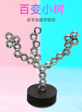 百变小树磁铁认知幼儿园创意玩具物理diy小制作发明教具材料包