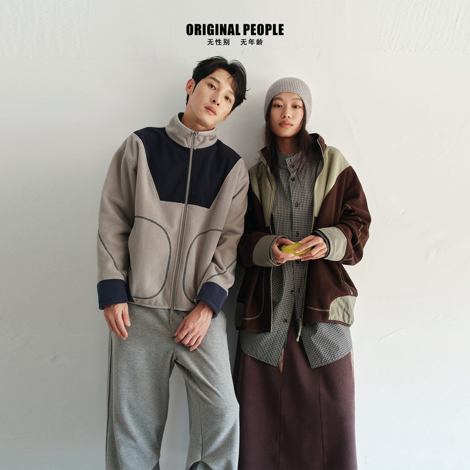 ORIGINAL PEOPLE[O:P LINK系列]早春运动复古撞色摇粒绒夹克外套,女装/女士精品,时尚抓绒衣,淘宝优惠券,粉丝福利购,淘宝优惠卷