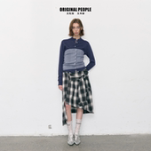 ORIGINAL PEOPLE春秋百搭可机洗100%羊毛女针织开衫 打底抹胸女