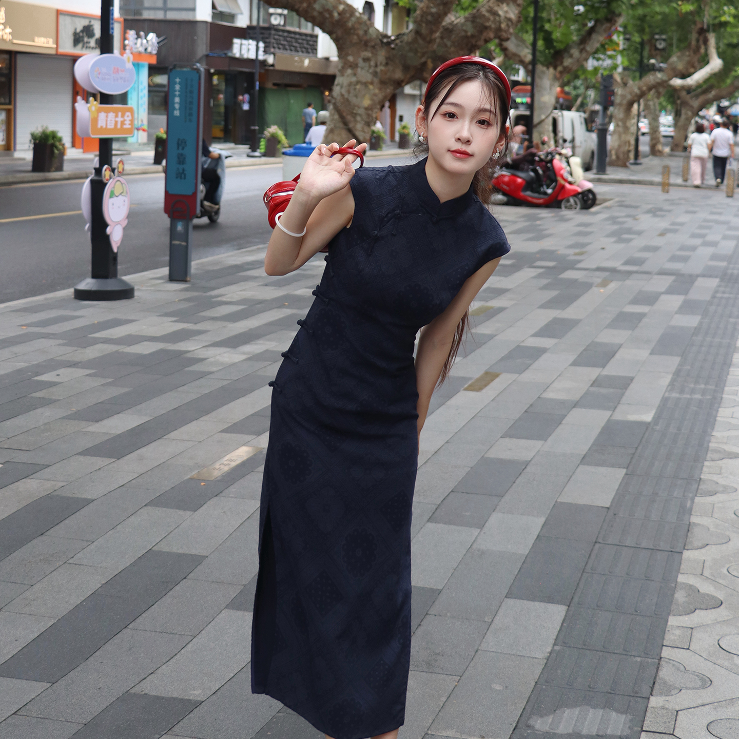 新中式旗袍年轻款少女日常民国风