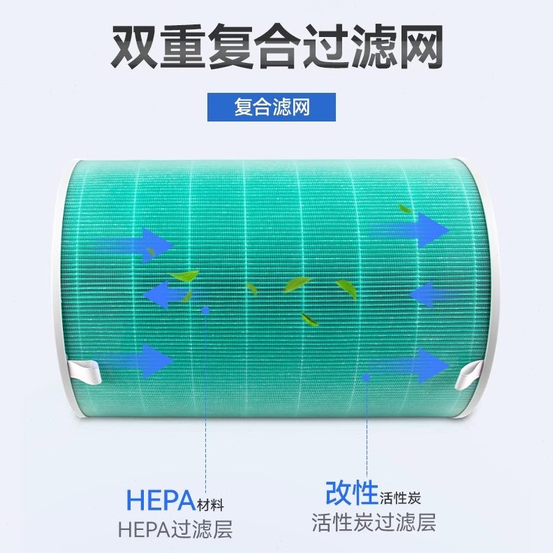 适配352空气净化器滤芯X50/X50S/X60/X60S/X63C/X66C净化机过滤网