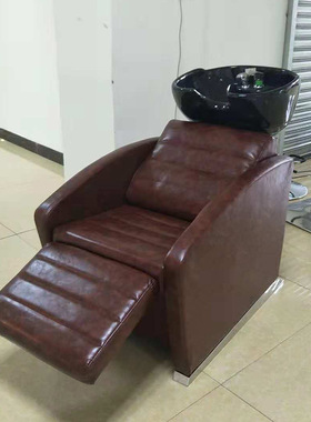 厂家源头现代时尚设计风格沙龙场所按摩半躺全躺式两用洗头床舒适