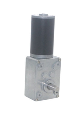 DC 12V 24V蜗轮蜗杆减速电机双轴5-470Rpm自锁可调速正反转电机