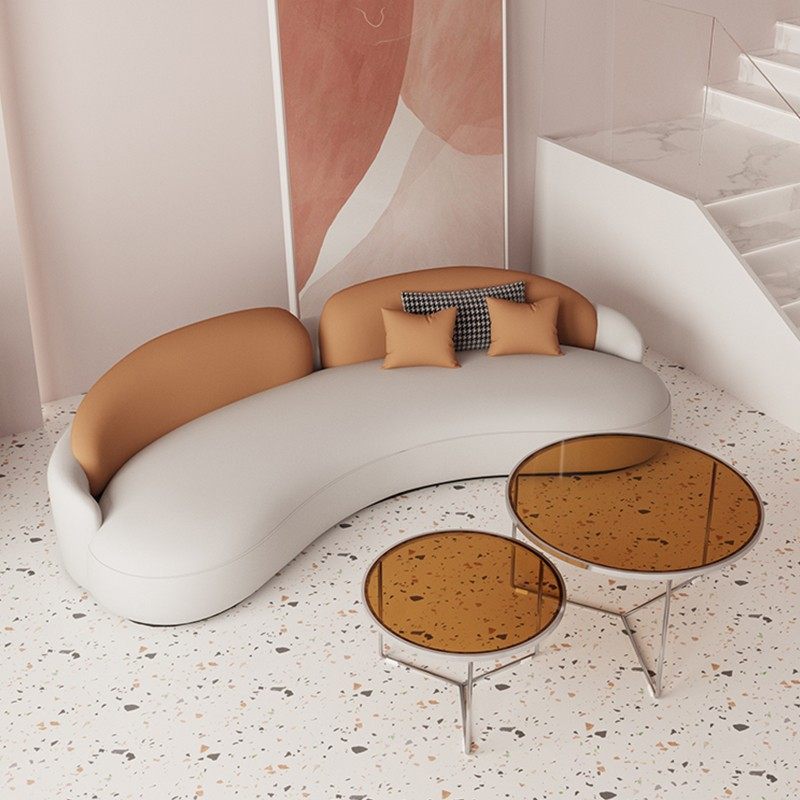 轻奢科技布弧形沙发美容院服装店休息区接待布艺沙发双人简约现代,鲜花速递/花卉仿真/绿植园艺,其它园艺用品,淘宝优惠券,粉丝福利购,淘宝优惠卷