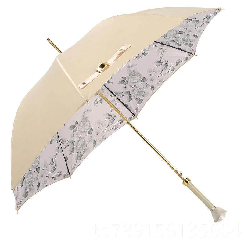 高档遮热瑰巴乔晶晶同款玫花伞自动开长柄大号双层伞晴阳雨两用可,居家日用,伞,淘宝优惠券,粉丝福利购,淘宝优惠卷