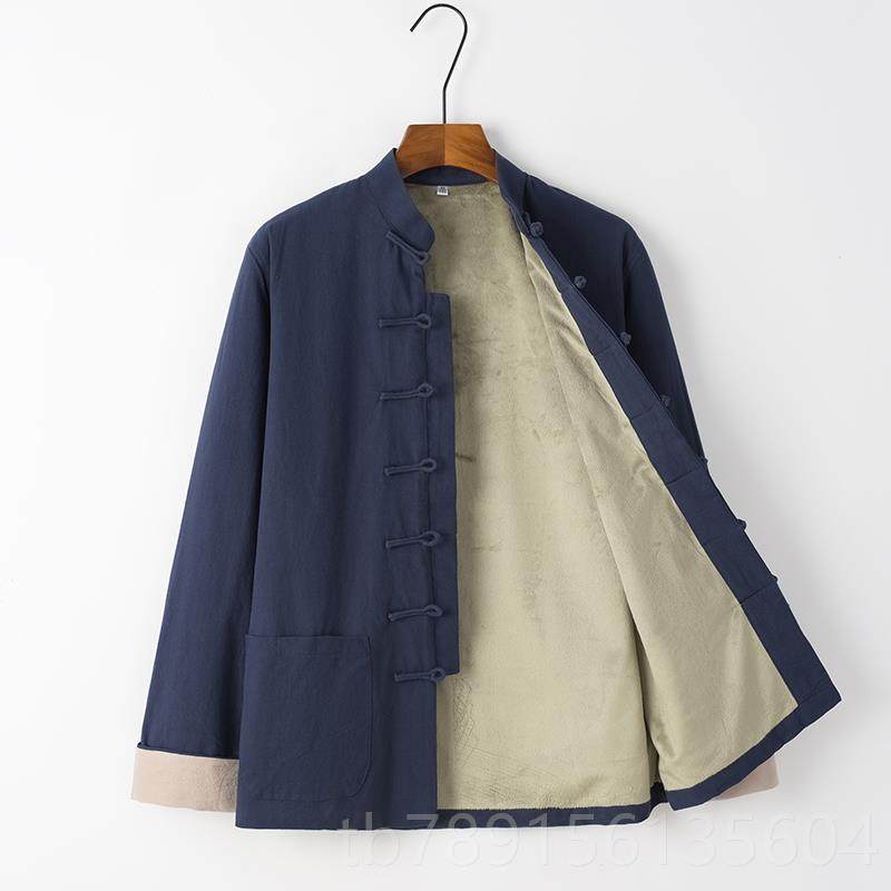 高档冬唐装男加保暖外套复古汉中老年服加厚棉袄绒中国秋风休闲居,男装,唐装,淘宝优惠券,粉丝福利购,淘宝优惠卷