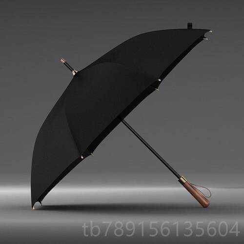 高档OLY柄CAT复古木士双层超加固抗暴风晴雨两用男商务高端长柄雨