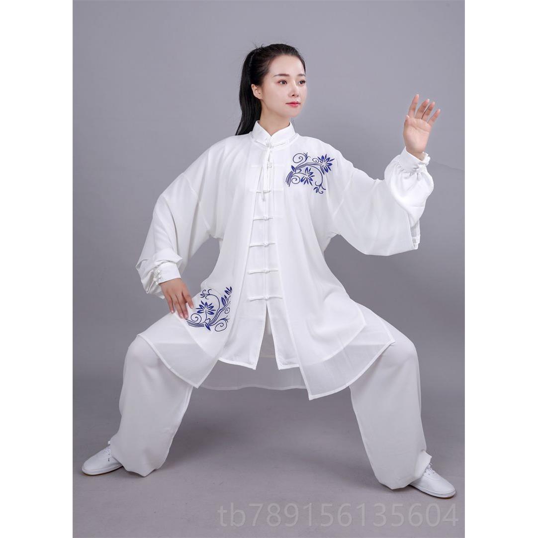 高档龙拳极披纱太龙凤外套练功武术团服体山水祥云披刺纱烫印绣渐图片