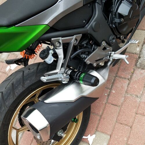 适用川崎Z1000 R Z800 Z900y Z250 NINJA250改装排气管防摔球杆胶