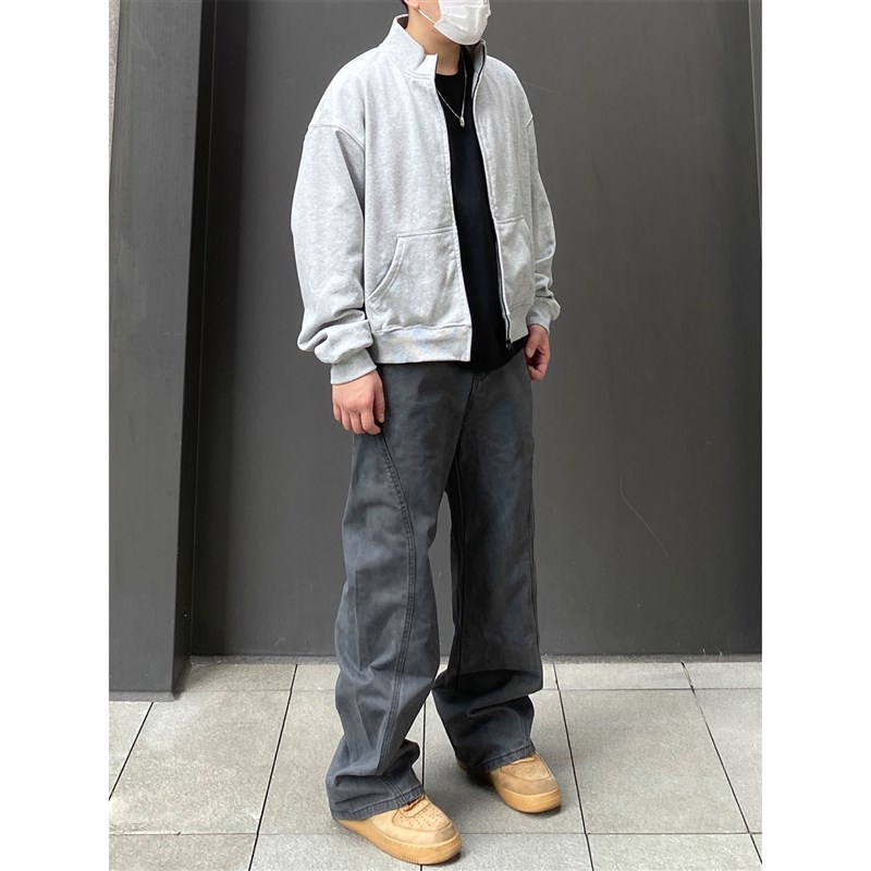 98SQUID 美k式复古弯刀工装裤男女水洗做旧痞帅宽松百搭直筒休闲