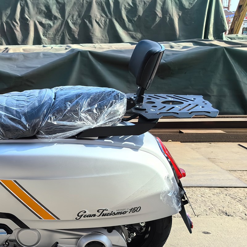 RA GT150橙标踏板摩托车改装加强后货架尾箱P后备箱架靠背无损安